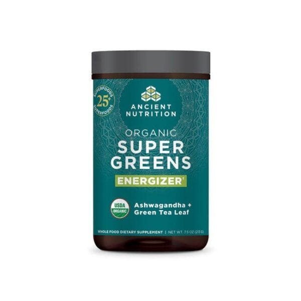 Ancient Nutrition Supplements - Organic Super Greens Energizer Powder