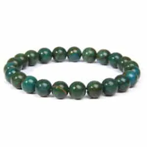 Bracelet Crystal - Green Jade 8MM Beads